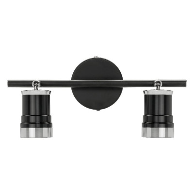 Спот TDM ELECTRIC СНС 2х50Вт, GU10, 230 В, 50 Гц, IP44, Юкка, черный/хром SQ0358-0221
