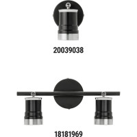 Спот TDM ELECTRIC СНС 2х50Вт, GU10, 230 В, 50 Гц, IP44, Юкка, черный/хром SQ0358-0221