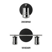 Спот TDM ELECTRIC LED СНС 2х5Вт, 3000 K, 230 В, 50 Гц, IP44, Костус, черный/хром SQ0358-0229