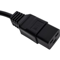 Шнур Power Cube ПВС-АП 3x1,5 S22C19-250-16-1.8, черн, 1.8 м, C19, 3x1.5, 16А, с зазем, Россия RPC-186C191,8BL