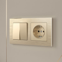 Рамка на 2 поста WERKEL W0021711 Aluminium шампань a052313