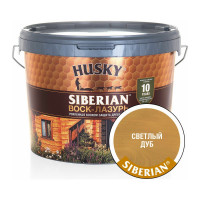 Воск-Лазурь HUSKY SIBERIAN светлый дуб 9 л 30010