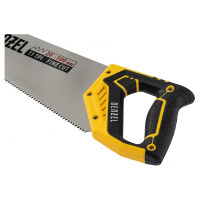 Ножовка по дереву Denzel, 500 мм, 11 TPI, зуб 3D, двухкомпонентная рукоятка 24148