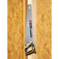 Ножовка по дереву Denzel, 450 мм, 9 TPI, зуб 3D, металлопластиковая рукоятка 24140