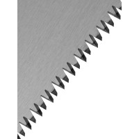 Ножовка по дереву Denzel, 450 мм, 9 TPI, зуб 3D, металлопластиковая рукоятка 24140