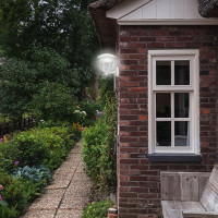 Садово-парковый светильник Apeyron светодиодный, настенный вверх, 8Вт, 6-ти гранный, 720Лм, 6500К, 11-189