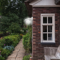 Садово-парковый светильник Apeyron светодиодный, настенный, вниз, Дели 4, 8Вт, 4-х гранный, 720Лм, 6500К 11-201