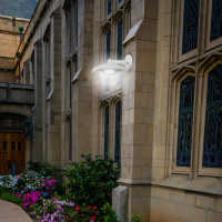 Садово-парковый светильник Apeyron светодиодный, настенный, вниз, Дели 4, 8Вт, 4-х гранный, 720Лм, 6500К 11-201