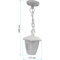 Садово-парковый светильник Apeyron светодиодный, подвесной, Марсель 1, 8Вт, 6-ти гранный, 720Лм, 6500К 11-198