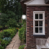 Садово-парковый светильник Apeyron светодиодный, настенный вверх, 8Вт, 6-ти гранный, 720Лм, 6500К, 11-190