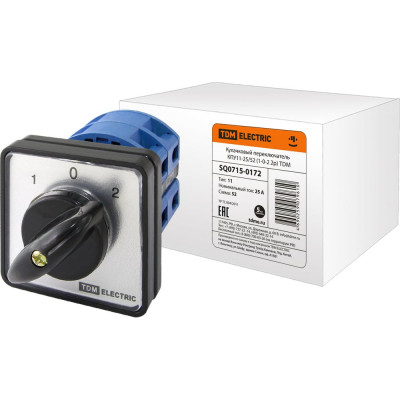 Переключатель направления TDM ELECTRIC КПУ11-25/52 1-0-2 2р SQ0715-0172