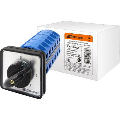 Многоступенчатый переключатель TDM ELECTRIC КПУ11-40/137 0-1-2-3-4 3р SQ0715-0099