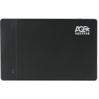 Внешний корпус AgeStar USB 3.0 2.5" SATA, пластик, черный 3UB2P3C (BLACK)