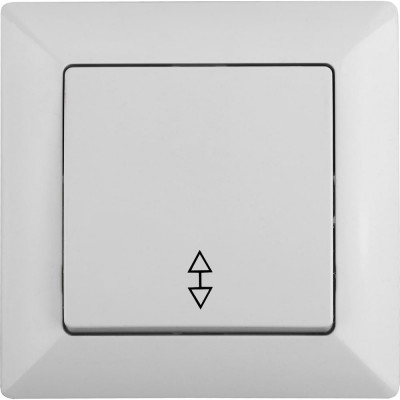 Переключатель Intro Solo 4-103-01 одноклавишный 10А-250В, IP20, СУ, белый, Б0053575