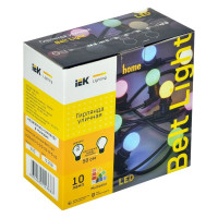 Гирлянда IEK Белт-лайт 10RGB, 5 м, IP65, черный провод 3 м, 230 В LGDU601-3-010-05-B-S-65