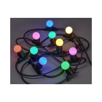 Гирлянда IEK Белт-лайт 10RGB, 5 м, IP65, черный провод 3 м, 230 В LGDU601-3-010-05-B-S-65
