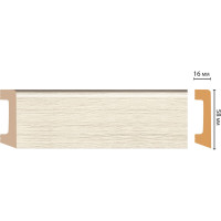 Плинтус напольный Decomaster D234-1070ДМ 58x16x2400 мм D234-1070 ДМ