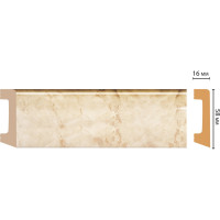 Плинтус напольный Decomaster 58x16x2400 мм D234-80 ДМ