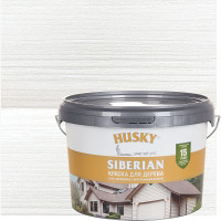 Краска для дерева акриловая белая HUSKY SIBERIAN 2,7 л База А 28047