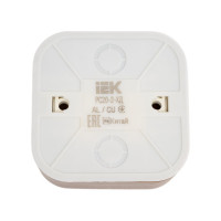 1-ая розетка IEK РС20-2-ХД без з/к о/у 10А GLORY дуб ERH10-K24-10