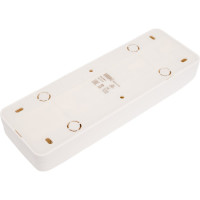 4-ая розетка IEK РС24-2-ХБ без з/к о/у 10А GLORY белый ERH40-K01-10