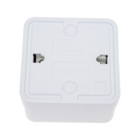 Розетка Intro Quadro 2-202-01 с заземлением 2P+E Schuko, 16А-250В, IP20, открытая установка, белый, Б0053783