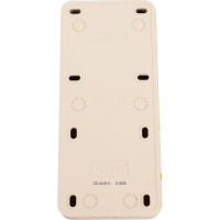 Розетка Intro Quadro 2-205-11 без заземления трехместная 3x2P, 16А-250В, IP20, открытая установка, сосна, Б0053817