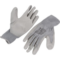 Нейлоновые перчатки с ПУ покрытием Armprotect серые, р11 NP100 4631161387868