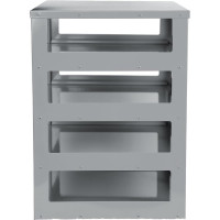 Металлическая кассетница для лотков LP30 СТАРКИТ светло-серая CCT30-LGR