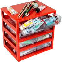 Металлическая кассетница для лотков LP30 СТАРКИТ красная CCT30-R