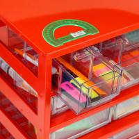 Металлическая кассетница для лотков LP30 СТАРКИТ красная CCT30-R