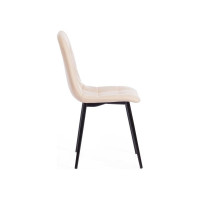 Стул Tetchair CHILLY MAX ткань/металл, 45x54x90 см, 2 шт бежевый 08/черный 17275