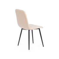 Стул Tetchair CHILLY MAX ткань/металл, 45x54x90 см, 2 шт бежевый 08/черный 17275