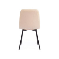 Стул Tetchair CHILLY MAX ткань/металл, 45x54x90 см, 2 шт бежевый 08/черный 17275