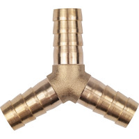 Тройник Y-образный елочка 10мм, латунь, в блистере AV Steel AV-700336B