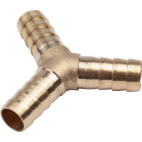 Тройник Y-образный елочка 10мм, латунь, в блистере AV Steel AV-700336B