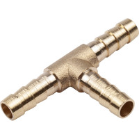 Тройник Т-образный елочка 6мм, латунь, в блистере AV Steel AV-700338B
