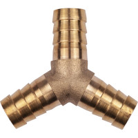 Тройник Y-образный елочка 12мм, латунь, в блистере AV Steel AV-700337B