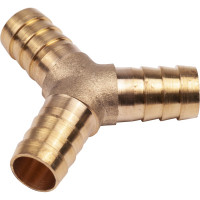 Тройник Y-образный елочка 12мм, латунь, в блистере AV Steel AV-700337B