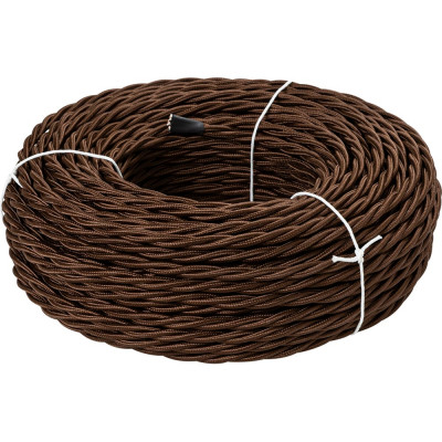 Ретро провод 50м "Эко" 2x2,5 витой ГОСТ коричневый TDM ELECTRIC SQ2801-0122