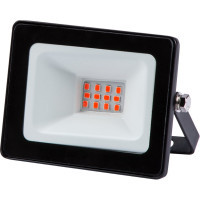 Светодиодный прожектор TDM ELECTRIC СДО-04-010Н-К красный свет 10 Вт, IP65, черный, Народный SQ0336-0220