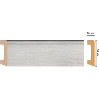 Плинтус напольный Decomaster D234-84ДМ 58x16x2400 мм D234-84 ДМ