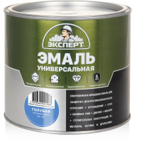 Эмаль универсальная алкидная полуматовая голубая ЭКСПЕРТ 1,8 кг 30493