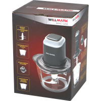 Измельчитель Willmark WMC-5288 400 Вт стеклянная чаша 1.2 л двойные лезвия резиновое основание 2001429