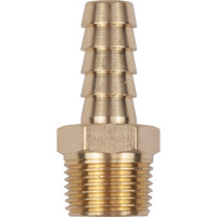 Разъем 3/8" внешняя резьба - "елочка" 10мм, латунь, в блистере AV Steel AV-700317B