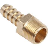 Разъем 3/8" внешняя резьба - "елочка" 10мм, латунь, в блистере AV Steel AV-700317B