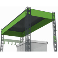 Металлическая полка с комплектом траверс для стеллажей Metalex серии HARD 1000х400 ООО Металекс АСР1040