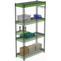 Металлическая полка с комплектом траверс для стеллажей Metalex серии HARD 1000х400 ООО Металекс АСР1040