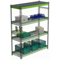 Металлическая полка с комплектом траверс для стеллажей Metalex серии HARD 1400х500 ООО Металекс АСР1450