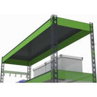 Металлическая полка с комплектом траверс для стеллажей Metalex серии HARD 1800х500 ООО Металекс АСР1850